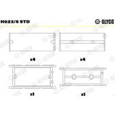 Coussinet de vilebrequin GLYCO - H023/5 STD