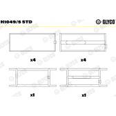 Coussinet de vilebrequin GLYCO - H1049/5 STD