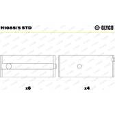 Coussinet de vilebrequin GLYCO - H1085/5 STD