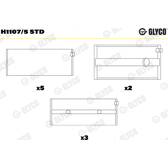 Coussinet de vilebrequin GLYCO - H1107/5 STD