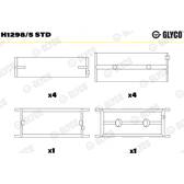 Coussinet de vilebrequin GLYCO - H1298/5 STD