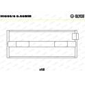 Cuscinetto albero a gomito GLYCO - H1095/6 0.50mm