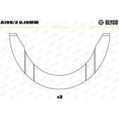 Distanzscheibe, Kurbelwelle GLYCO - A195/2 0.10mm