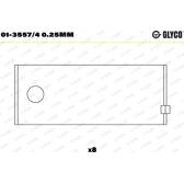 Drijfstanglager GLYCO - 01-3557/4 0.25mm
