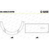 Drijfstanglager GLYCO - 01-4191/4 STD