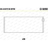 Drijfstanglager GLYCO - 01-4377/8 STD
