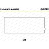 Drijfstanglager GLYCO - 71-3419/6 0.25mm