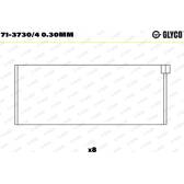 Drijfstanglager GLYCO - 71-3730/4 0.30mm