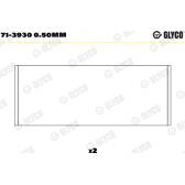 Drijfstanglager GLYCO - 71-3930 0.50mm
