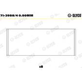 Drijfstanglager GLYCO - 71-3988/4 0.50mm