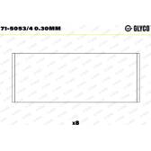 Drijfstanglager GLYCO - 71-5053/4 0.30mm