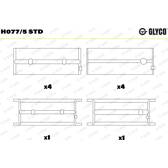 Hoofdlager GLYCO - H077/5 STD