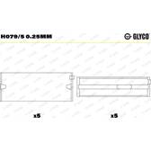 Hoofdlager GLYCO - H079/5 0.25mm