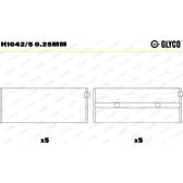 Hoofdlager GLYCO - H1042/5 0.25mm