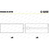 Hoofdlager GLYCO - H1061/5 STD