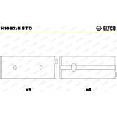 Hoofdlager GLYCO - H1087/5 STD