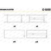 Hoofdlager GLYCO - H1104/5 STD