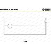 Hoofdlager GLYCO - H1161/5 0.25mm