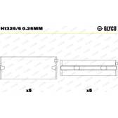 Hoofdlager GLYCO - H1325/5 0.25mm