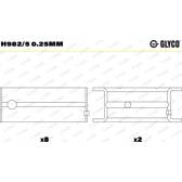 Hoofdlager GLYCO - H982/5 0.25mm