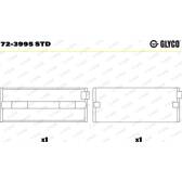 Kurbelwellenlager GLYCO - 72-3995 STD