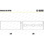 Kurbelwellenlager GLYCO - H033/5 STD