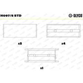 Kurbelwellenlager GLYCO - H097/5 STD