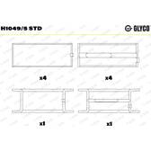 Kurbelwellenlager GLYCO - H1049/5 STD
