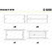 Kurbelwellenlager GLYCO - H1238/7 STD