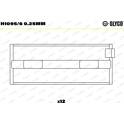 Main Bearings, crankshaft GLYCO - H1095/6 0.25mm