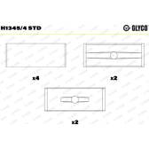 Main Bearings, crankshaft GLYCO - H1345/4 STD