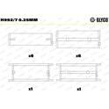 Main Bearings, crankshaft GLYCO - H992/7 0.25mm