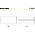 Main Bearings, crankshaft GLYCO - H997/5 STD