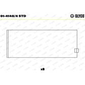 Pleuellager GLYCO - 01-4148/4 STD