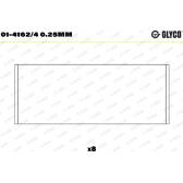 Pleuellager GLYCO - 01-4162/4 0.25mm