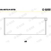 Pleuellager GLYCO - 01-4173/4 STD