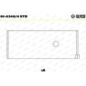 Pleuellager GLYCO - 01-4340/4 STD