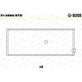 Pleuellager GLYCO - 71-3560 STD