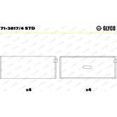 Pleuellager GLYCO - 71-3817/4 STD