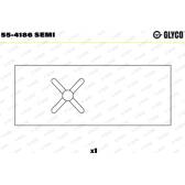 Small End Bushes, connecting rod GLYCO - 55-4186 SEMI