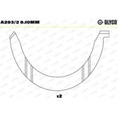 Thrust Washer, crankshaft GLYCO - A203/2 0.10mm