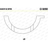 Thrust Washer, crankshaft GLYCO - A217/2 STD