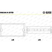 Vevlager GLYCO - H034/4 STD
