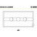 Vevlager GLYCO - H038/5 0.25mm