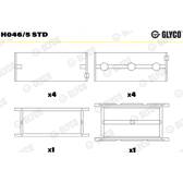 Vevlager GLYCO - H046/5 STD