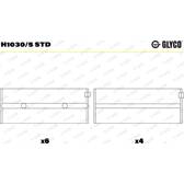 Vevlager GLYCO - H1030/5 STD