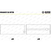 Vevlager GLYCO - H1057/5 STD