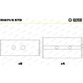 Vevlager GLYCO - H1071/5 STD