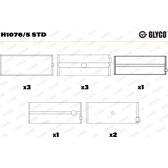 Vevlager GLYCO - H1076/5 STD
