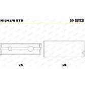 Vevlager GLYCO - H1342/5 STD